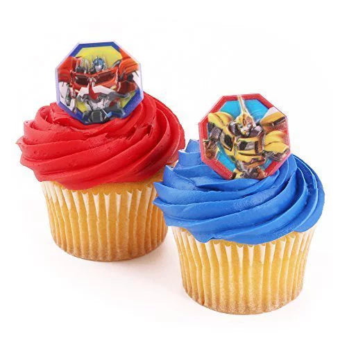 TRANSFORMERS CUPCAKE RINGS - PACK OF 12