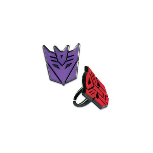 TRANSFORMERS 3 CUPCAKE RINGS - PACK OF 12