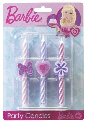 BARBIE CANDLES - PACK OF 6