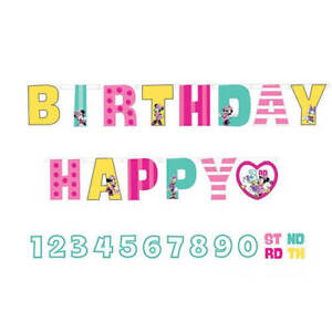 MINNIE MOUSE ADD AN AGE BIRTHDAY JUMBO LETTER BANNER KIT
