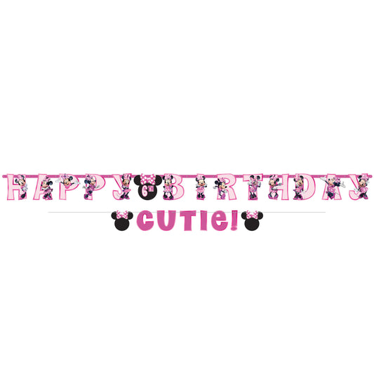 MINNIE MOUSE FOREVER ADD AN AGE BIRTHDAY JUMBO LETTER BANNER KIT