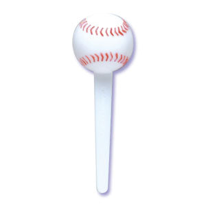 BASEBALL CUPCAKE PICKS - PACK OF 12