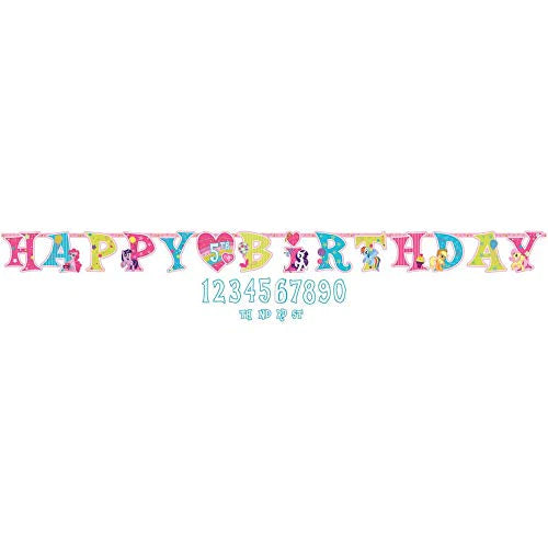 MY LITTLE PONY ADD AN AGE BIRTHDAY JUMBO LETTER BANNER KIT