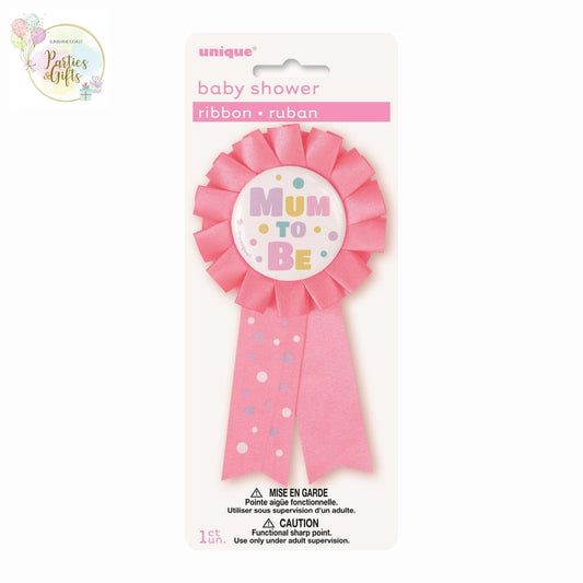 MUM TO BE AWARD RIBBON - PINK