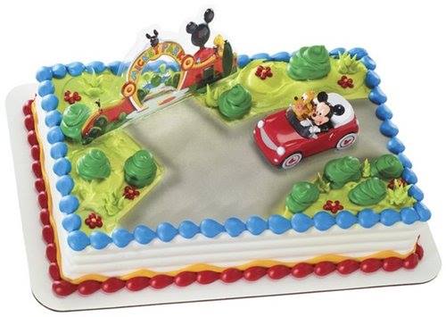MICKEY MOUSE & PLUTO CAR CAKE DECORATION KIT