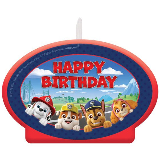 PAW PATROL HAPPY BIRTHDAY CANDLE