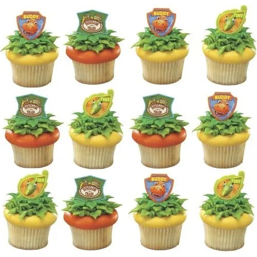 DINOSAUR TRAIN CUPCAKE RINGS - PACK OF 12