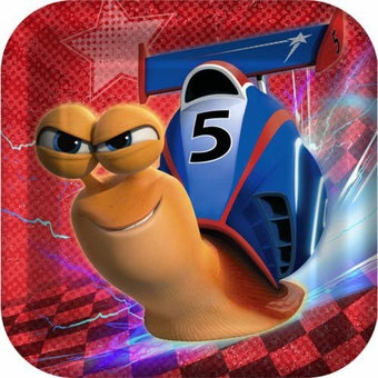 TURBO SQUARE PAPER PLATES 17.78CM - PACK OF 8