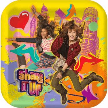 SHAKE IT UP SQUARE PAPER PLATES 23.49CM - PACK OF 8