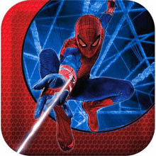 THE AMAZING SPIDERMAN SQUARE PAPER PLATES 23.49CM - PACK OF 8