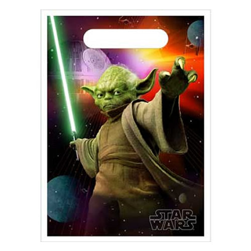 STAR WARS YODA LOOT BAGS - PACK OF 8