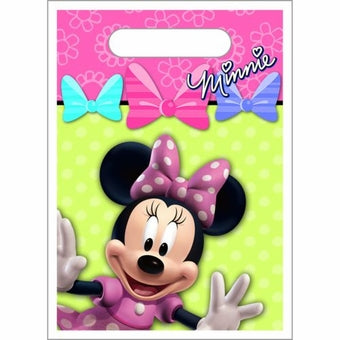 DISNEY MINNIE MOUSE BOW-TIQUE LOOT BAGS - PACK OF 8