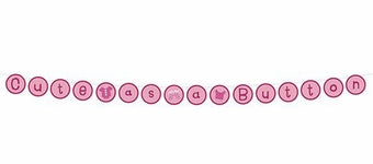 BABY SHOWER CUTE AS A BUTTON BANNER - 3.04M
