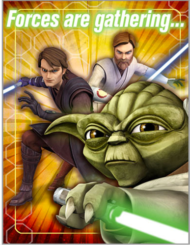 STAR WARS INVITATION SET - PACK OF 8