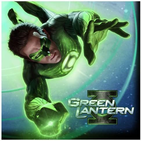 GREEN LANTERN LUNCH NAPKINS - PACK OF 16
