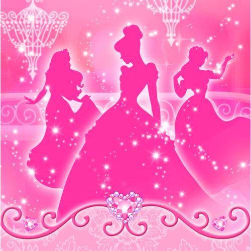 DISNEY VERY IMPORTANT PRINCESS LUNCH NAPKINS - PACK OF 16