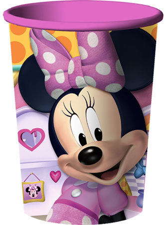 MINNIE MOUSE BOWS PLASTIC FAVOUR CUP