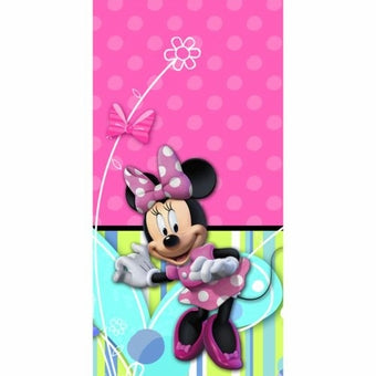 MINNIE MOUSE BOWS PLASTIC TABLECOVER 137CM x 259CM