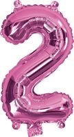 ARTWRAP PINK FOIL BALLOON - NUMBER 2 – Sunshine Coast Parties & Gifts
