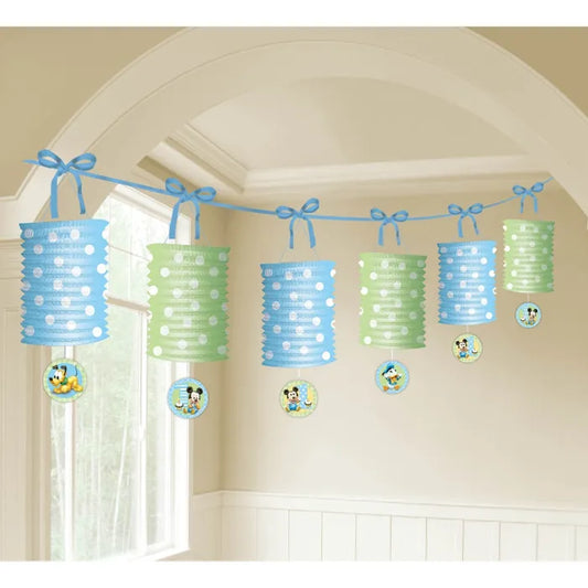 DISNEY MICKEY MOUSE PAPER LANTERN GARLAND - 3.6M