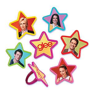 GLEE CUPCAKE RINGS - PACK OF 12
