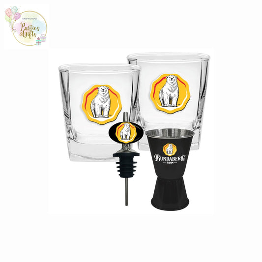 BUNDABERG RUM BUNDY BEAR SPIRIT POURER GIFT PACK