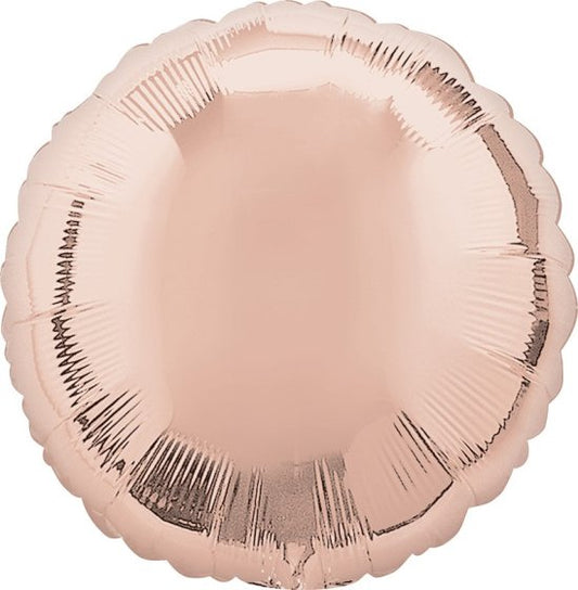 ROSE GOLD CIRCLE FOIL BALLOON - 43CM