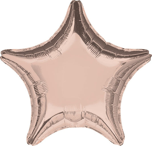 ROSE GOLD STAR FOIL BALLOON - 48CM
