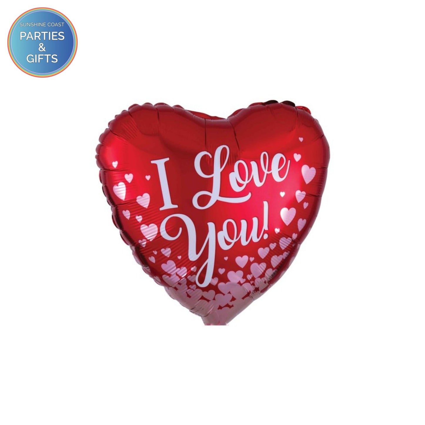 I LOVE YOU ROSE GOLD HEARTS FOIL BALLOON - 43CM