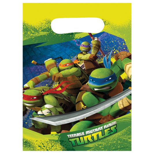 TEENAGE MUTANT NINJA TURTLES LOOT BAGS - PACK OF 8