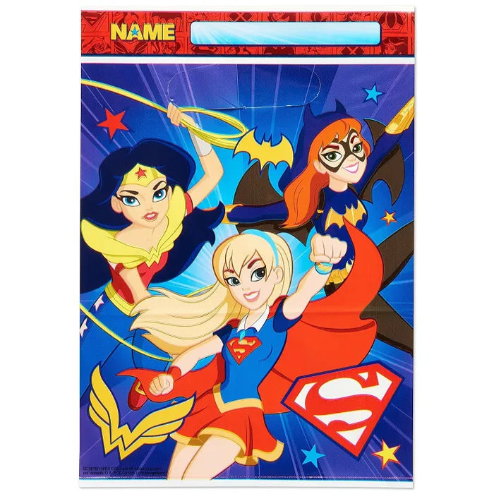 DC SUPER HERO GIRLS LOOT BAGS - PACK OF 8
