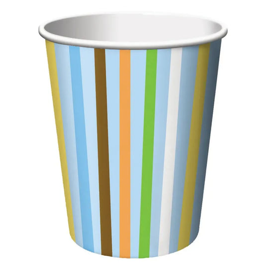 BABY SHOWER SWEET AT ONE BOY 266ML PAPER CUPS - PACK OF 8