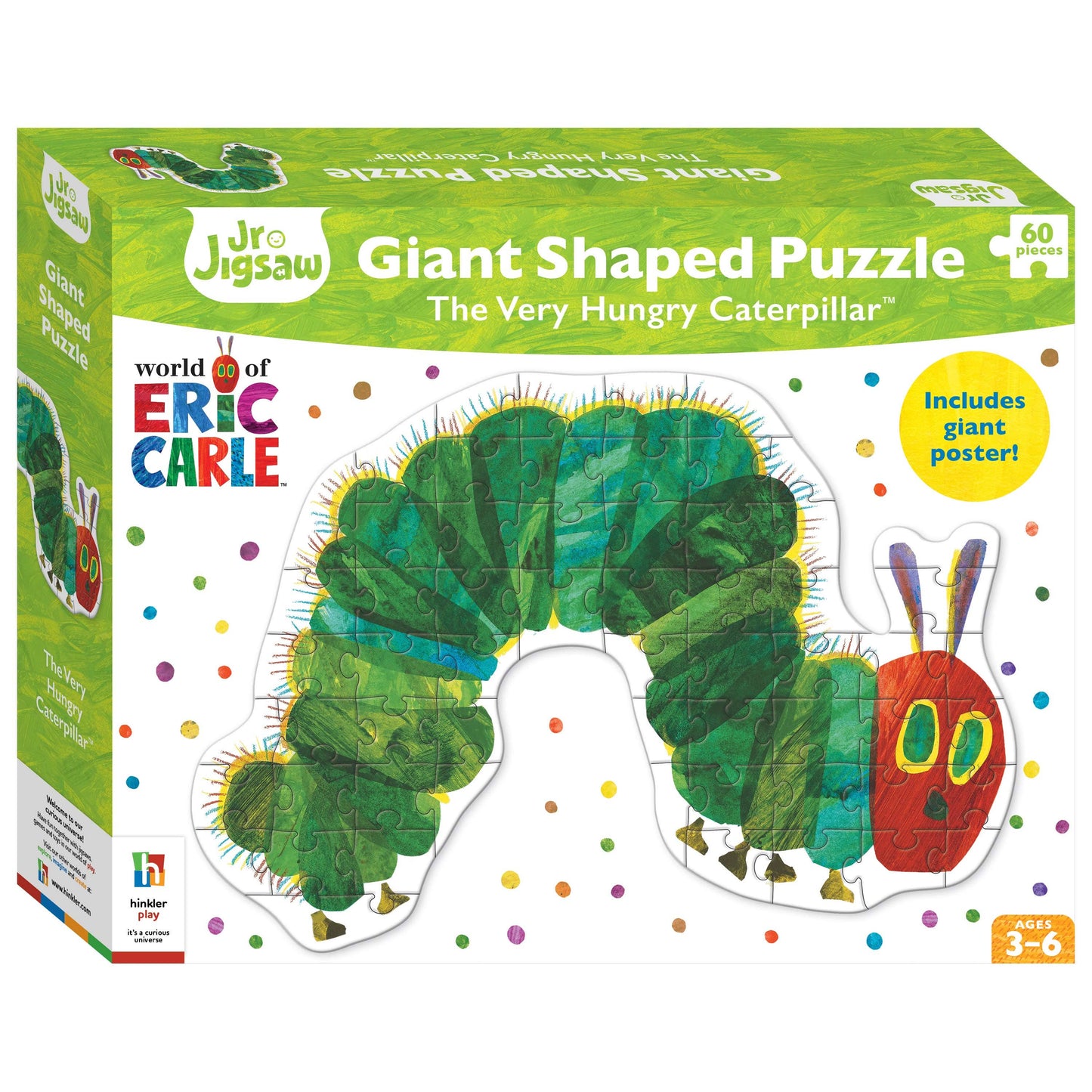 HINKLER SHAPED FLOOR HUNGRY CATERPILLAR PUZZLE