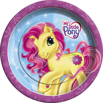 MY LITTLE PONY ROUND PAPER PLATES 22.23CM - PACK OF 8