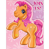 MY LITTLE PONY INVITATION SET - PACK OF 8