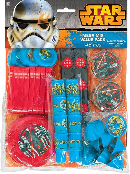 STAR WARS REBELS PARTY FAVOUR PACK - 48 PARTY FAVORS