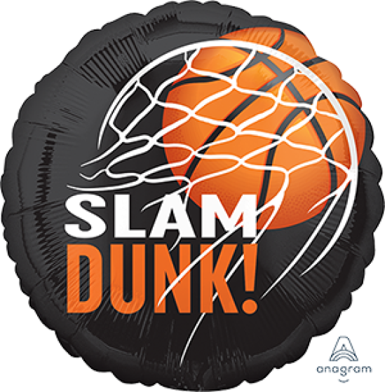 BASKETBALL SLAM DUNK 43CM FOIL BALLOON