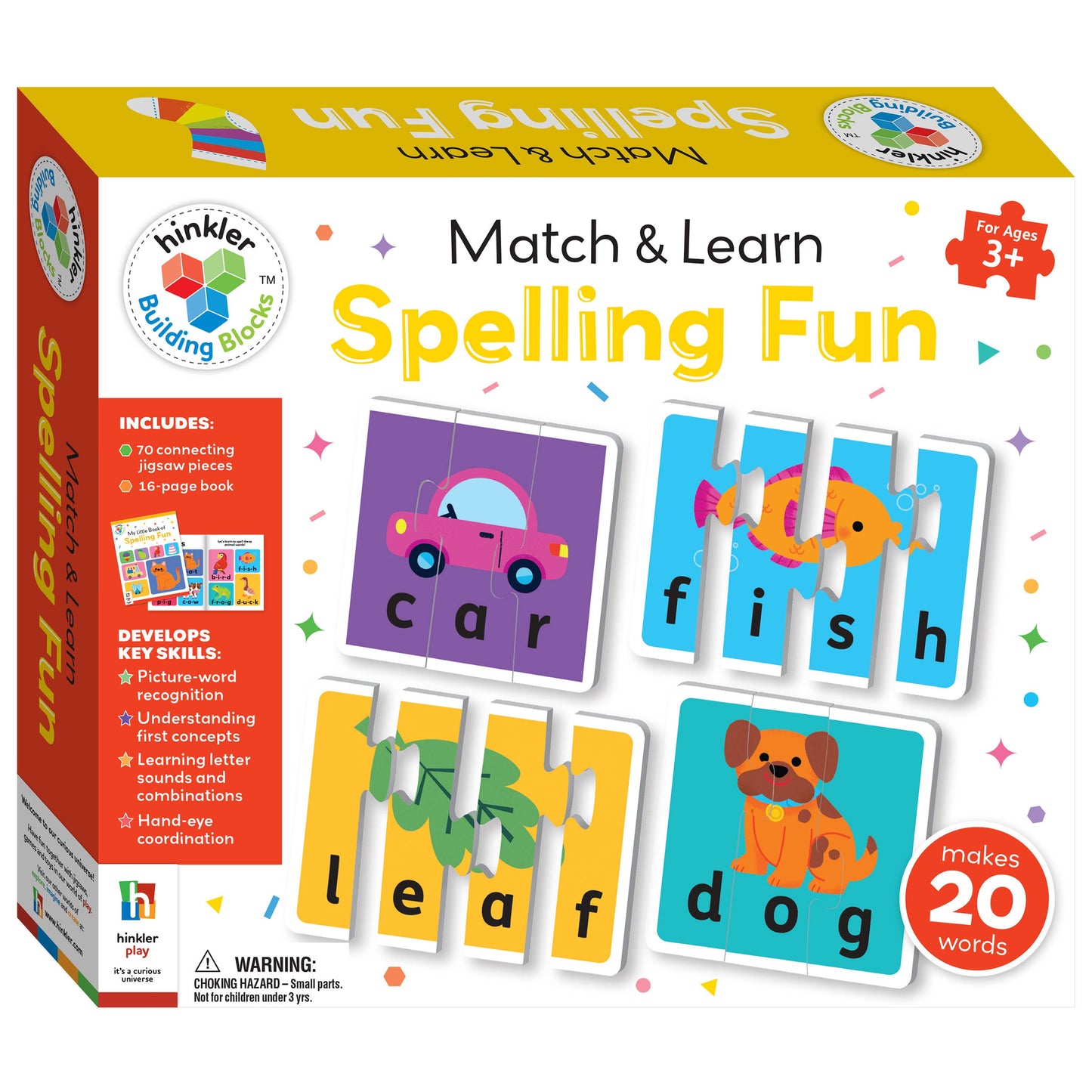 HINKLER BUILDING BLOCKS MATCH & LEARN SPELLING FUN