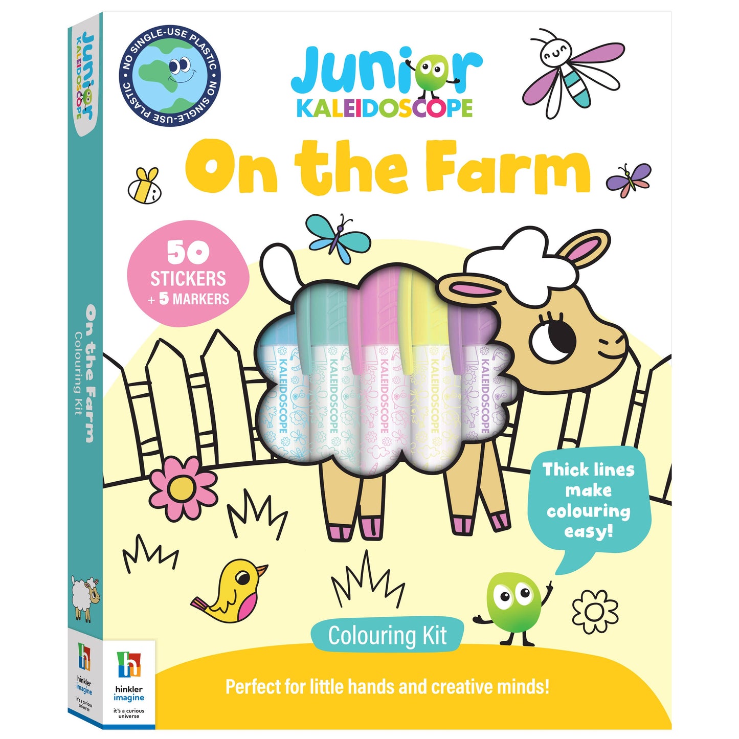 HINKLER JR KALEIDOSCOPE COLOURING KIT ON THE FARM