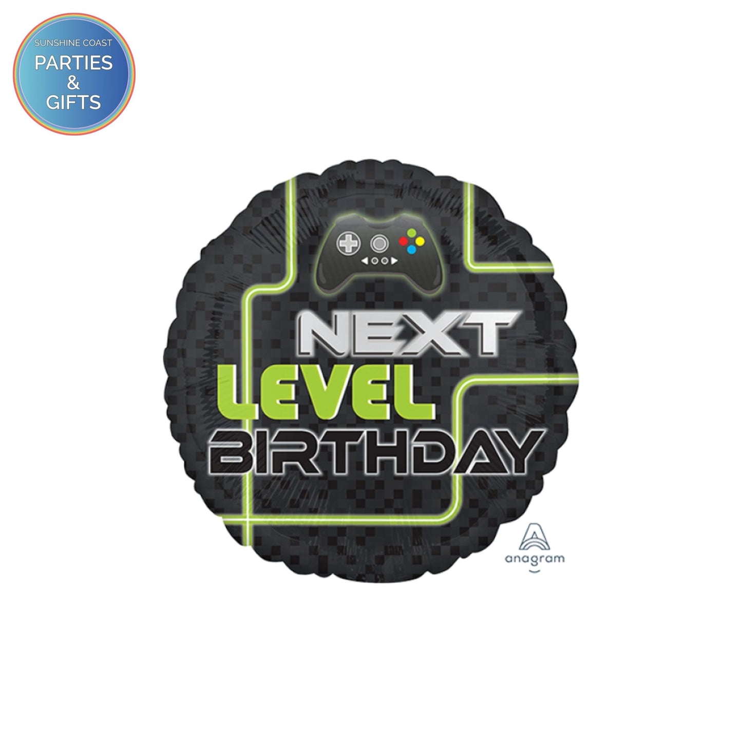 LEVEL NEXT UP LEVEL BIRTHDAY FOIL BALLOON - 43CM