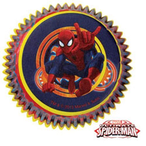 SPIDERMAN CUPCAKE BAKING CUPS - PACK OF 50
