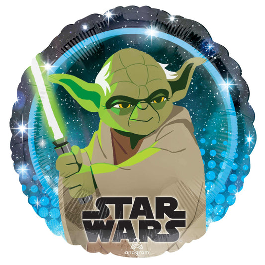 STAR WARS GALAXY YODA FOIL BALLOON - 43CM