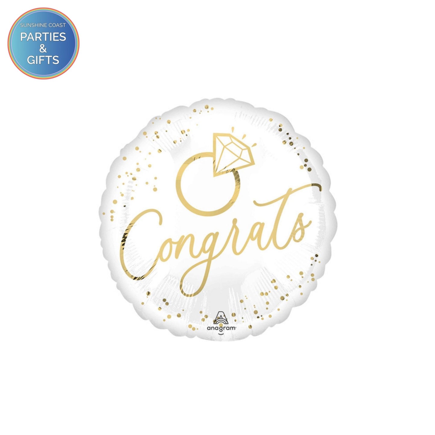 COMING SOON - ENGAGEMENT CONGRATS FOIL BALLOON - 45CM