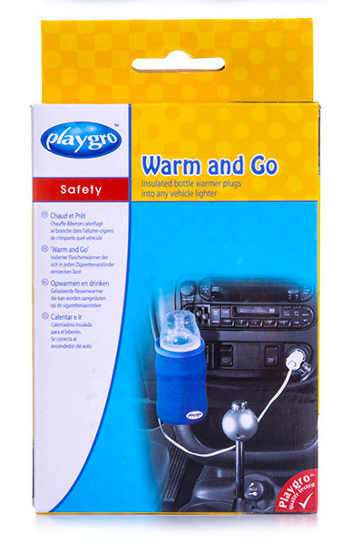 PLAYGRO SAFETY WARM AND GO INSULATED BOTTLE WARMER