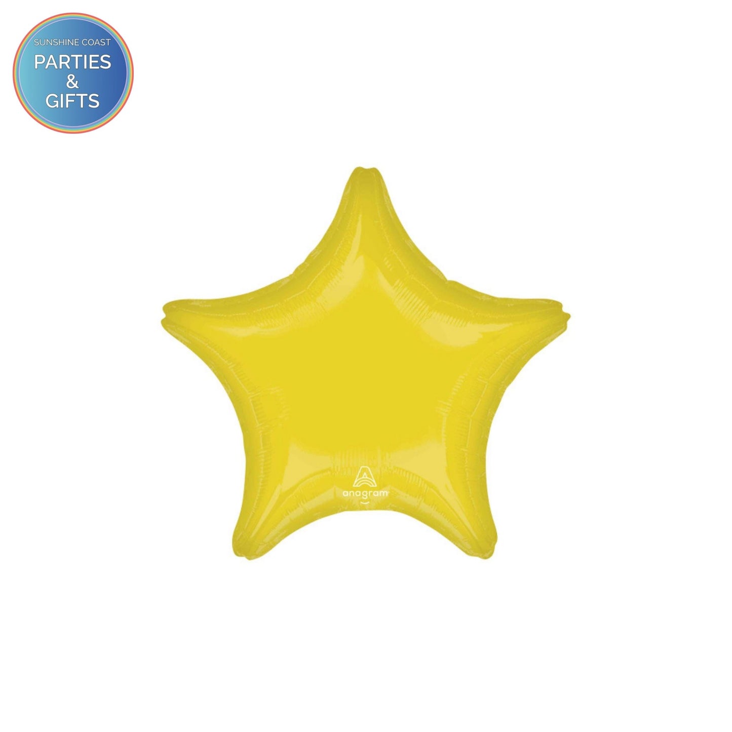VIBRANT YELLOW STAR FOIL BALLOON - 48CM