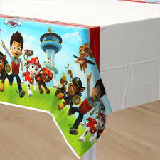 PAW PATROL PLASTIC TABLECOVER 137CM x 213CM