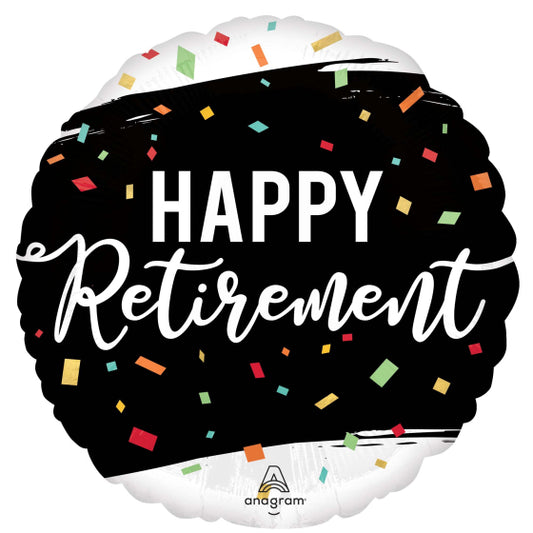 HAPPY RETIREMENT FOIL BALLOON - 43CM