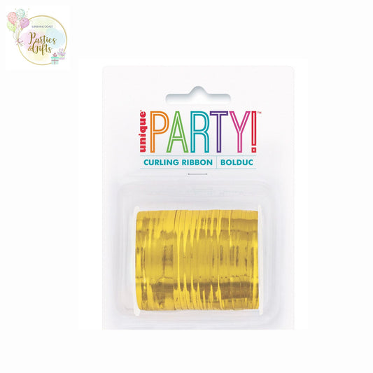 CURLING RIBBON IRIDESCENT GOLD - 45.7M
