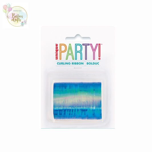 CURLING RIBBON IRIDESCENT BLUE - 45.7M