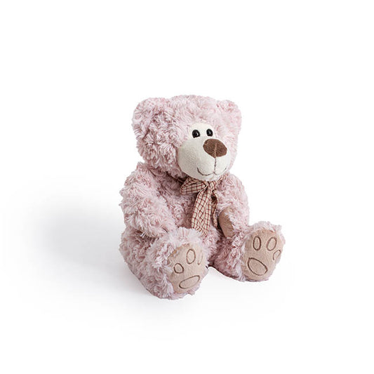 LUKE TEDDY BEAR BABY PINK- 20CM